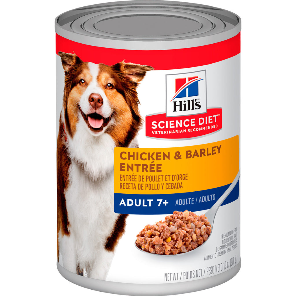 Hill's Science Diet Adult 7+ Alimento Húmedo Perro Senior Todas Las Razas Receta Pollo 12 Latas De 370 g