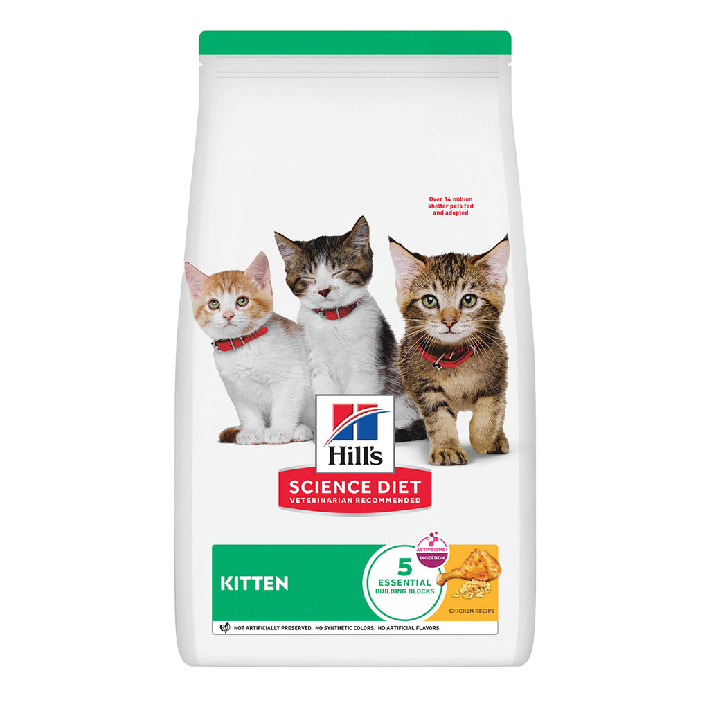 Hill's Science Diet Kitten Alimento Seco para Gatito Receta Pollo 1.58 Kg