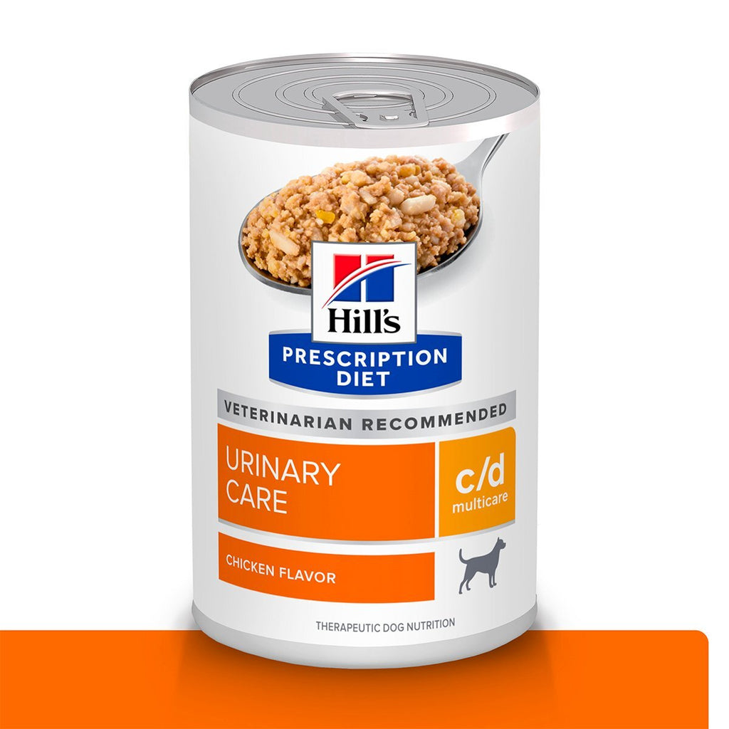 Hill's Prescription Diet Urinary Care c/d Alimento Húmedo Cuidado Urinario Perro Adulto Receta Pollo en Paté 12 Latas De 370