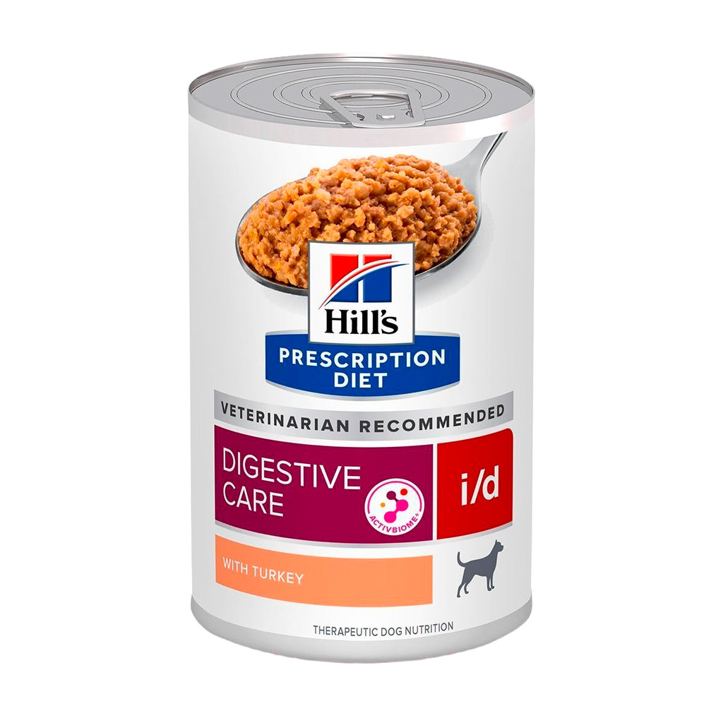 Hill's Prescription Diet Digestive Care i/d Alimento Húmedo Cuidado Digestivo Perro Adulto Receta Pavo en Paté 12 Latas De 370 g