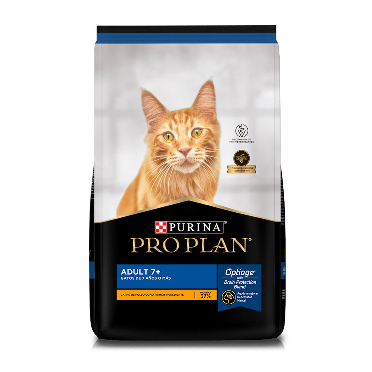 Pro Plan Adult 7+ Optiage Alimento Seco Gato Senior Receta Pollo 3 Kg
