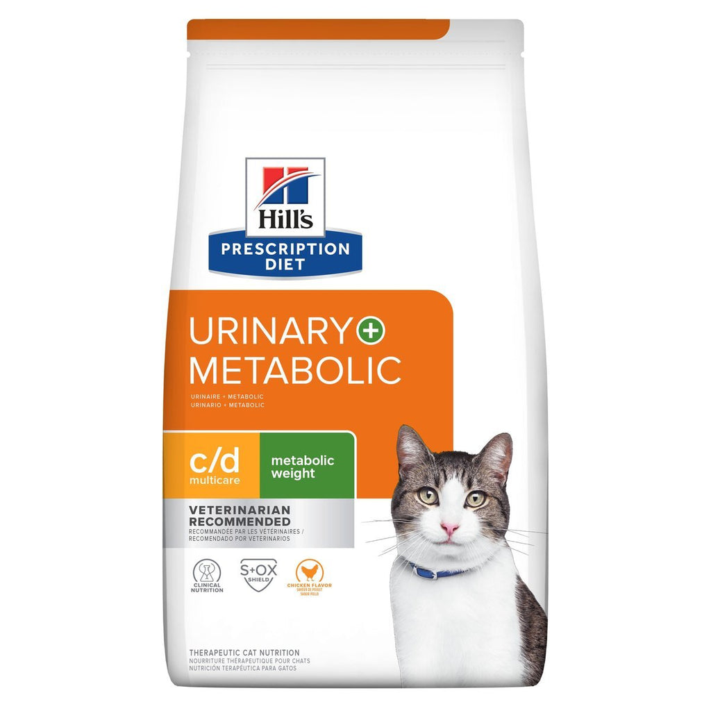 Hill's Prescription Diet Metabolic + Urinary c/d Alimento Seco Control De Peso/Cuidado Urinario Gato Adulto 2.88 Kg