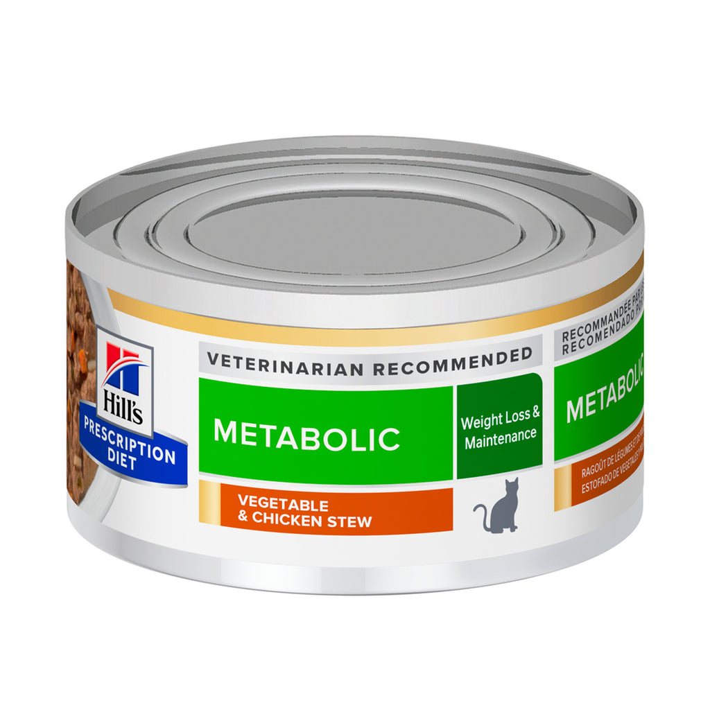 Hill's Prescription Diet Metabolic Alimento Húmedo Reducción De Peso Para Gato Adulto 24 Latas De 82 g