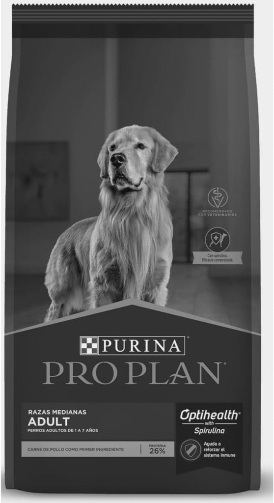 Pro Plan Optihealth Alimento Seco Para Perro Adulto Raza Mediana Receta Pollo Y Arroz 20 Kg