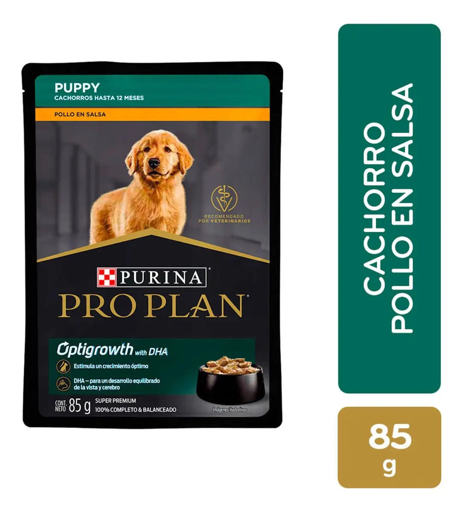 Caja Pro Plan Puppy 24 sobres de alimento húmedo para cachorro 85 g