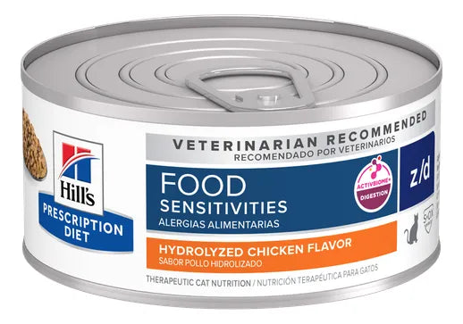 Hill's Prescription Diet z/d Alimento Húmedo Para Alergia Alimentaria Gato 24 Latas De 156 g