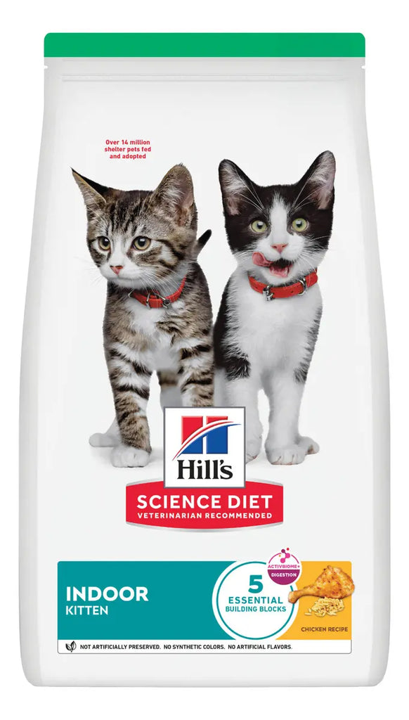 Hill's Science Diet Kitten Indoor Alimento Seco Gatito De Interior Receta Pollo 1.58 Kg
