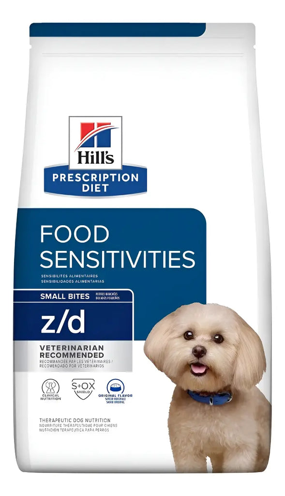 Hill's Prescription Diet Food Sensitivities z/d Small Bites Alimento Alergias Alimentarias Perro Adulto Raza Pequeña 3.17 Kg