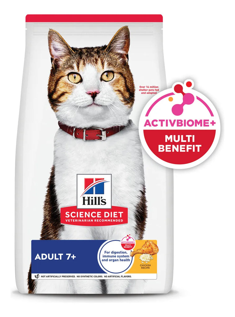 Hill's Science Diet Adult 7+ Alimento Seco para Gato Senior Receta Pollo 1.81 Kg