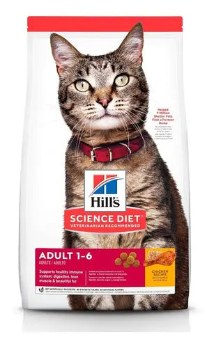 Hill's Science Diet Adult Alimento Seco para Gato Adulto Receta Pollo 7.25 kg