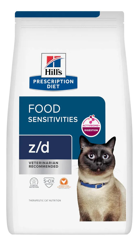 Hill's Prescription Diet Food Sensitivities z/d Alimento Seco Alergias Alimentarias para Gato Adulto 1.81 Kg