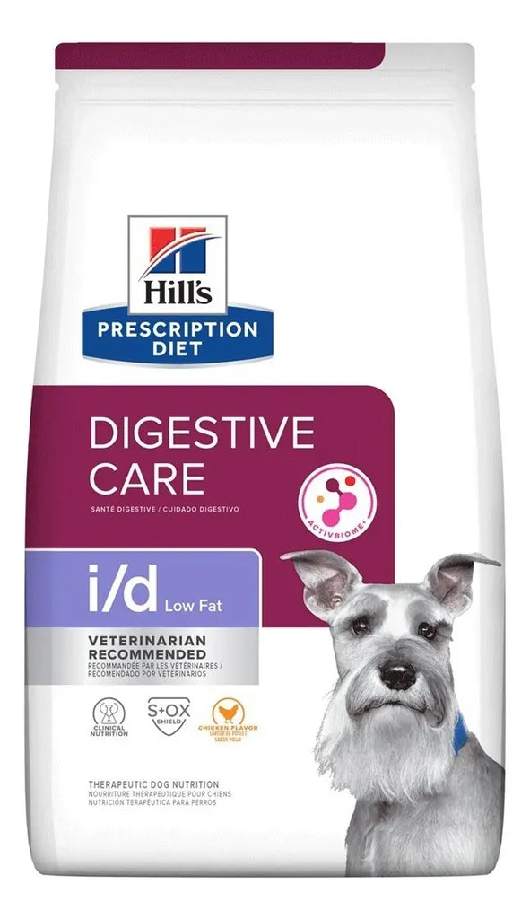Hill's Prescription Diet Digestive Care Low Fat i/d Alimento Seco Cuidado Digestivo Bajo en Grasa Perro Adulto 3.85 Kg