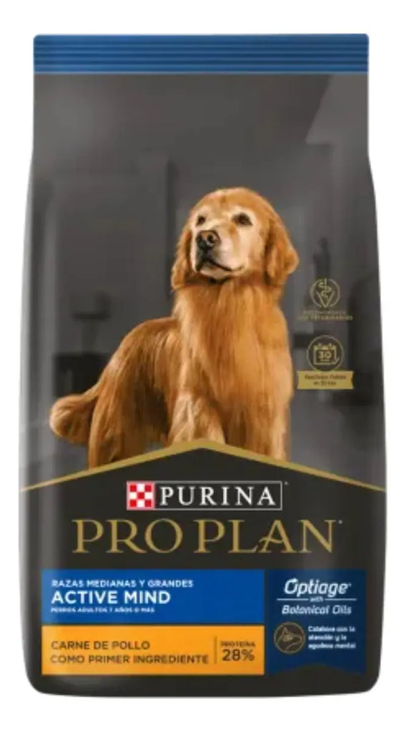 PROPLAN ACTIVE MIND RAZAS MEDIANAS Y GRANDES 10KG