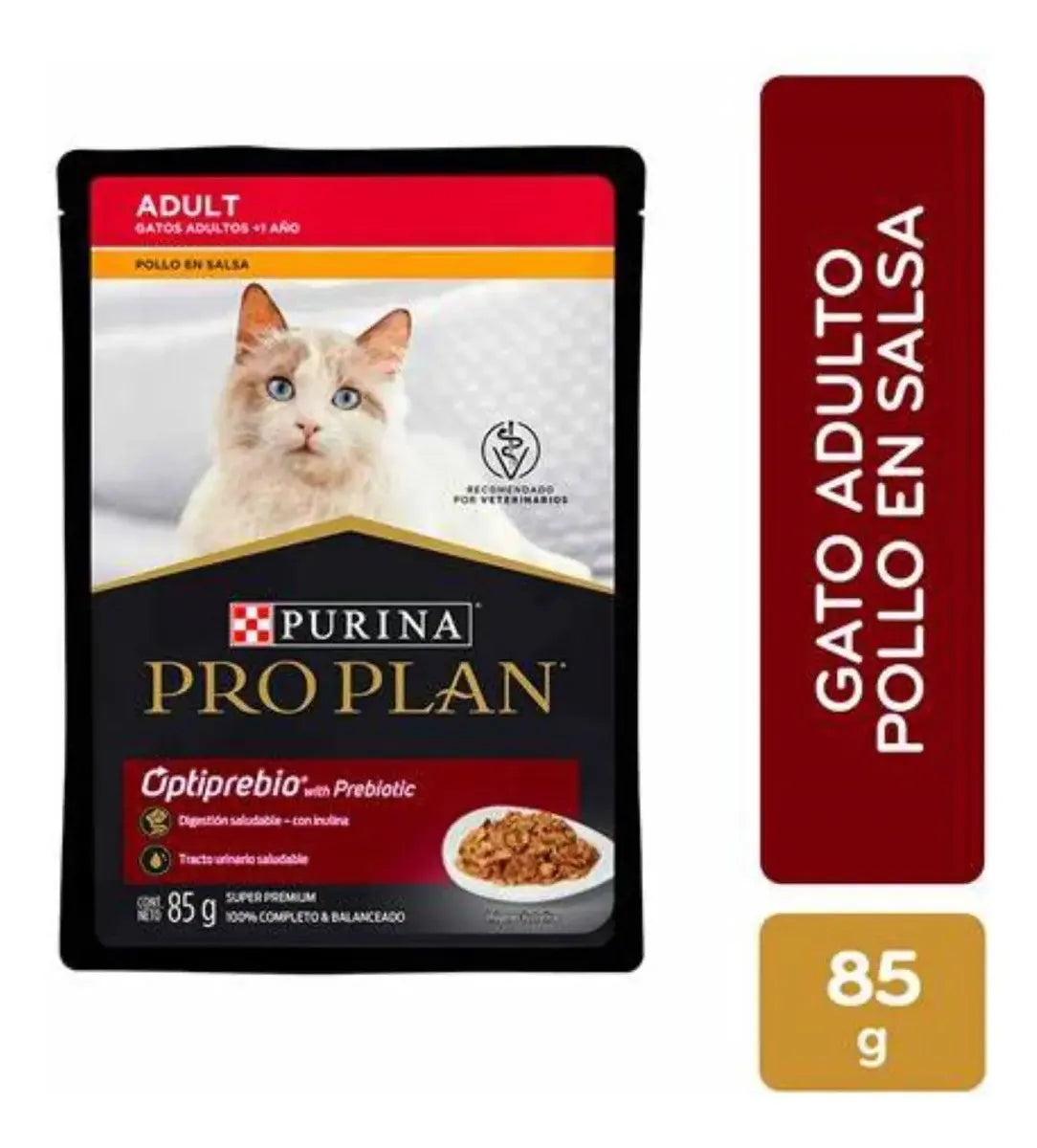 PROPLAN ADULTOSOBRE GATO POLLO 85G 24PIEZAS