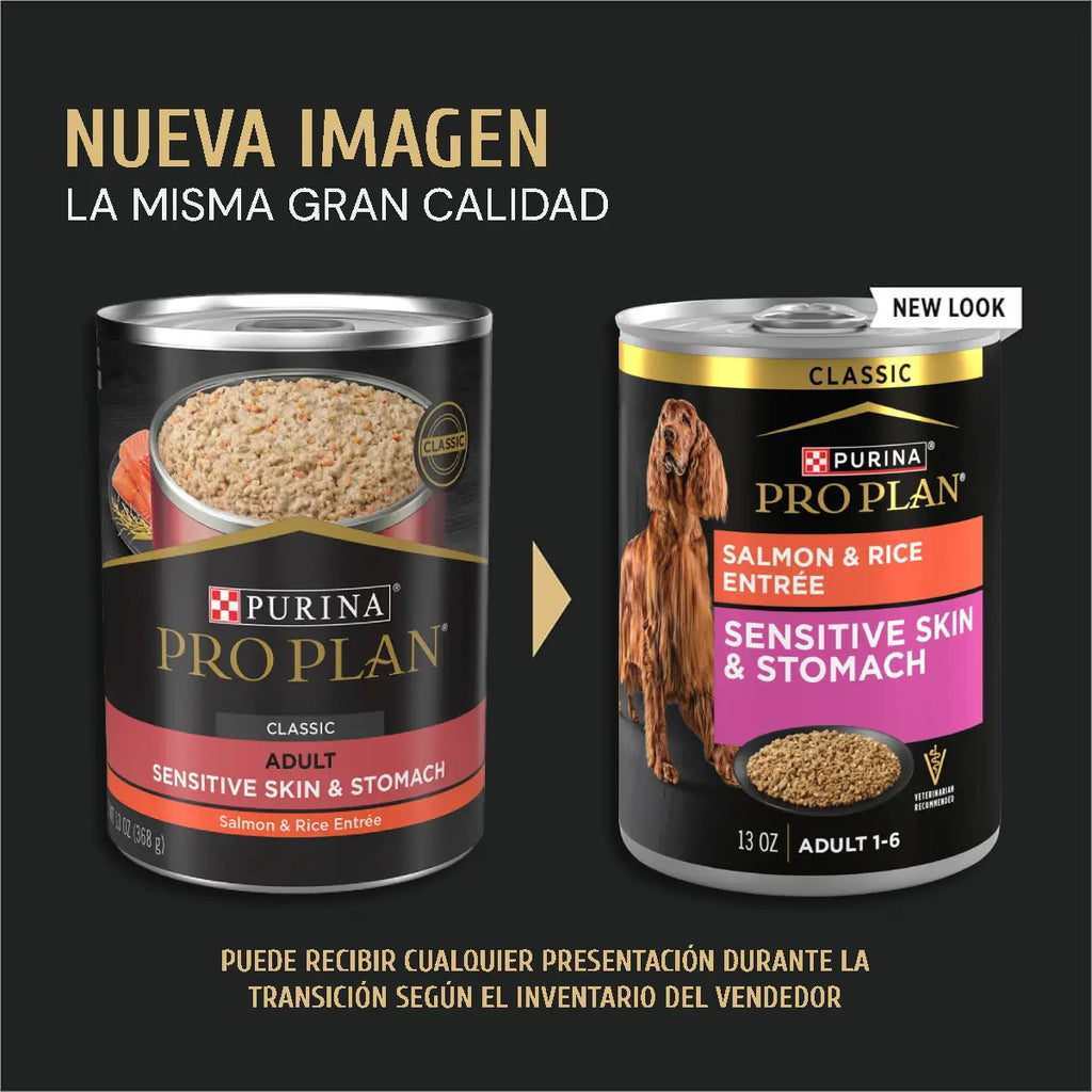 PROPLAN LATA SENSITIVE SKIN SALMON 12PIEZAS 369G