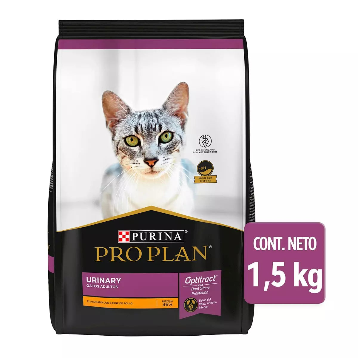 Pro Plan Gato Adulto Urinary 1.5 Kg | Alimento Seco Salud Urinaria