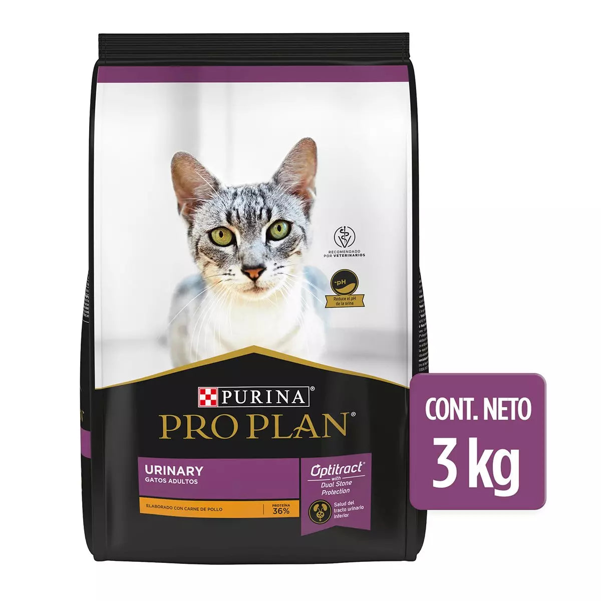Pro Plan Gato Urinary 3 Kg | Alimento Seco Salud Urinaria