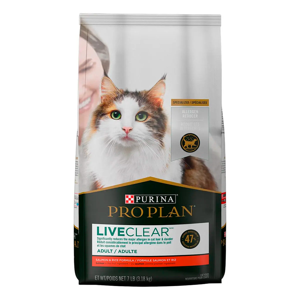 Pro Plan LiveClear Salmón alimento seco para gato adulto 3.18 Kg