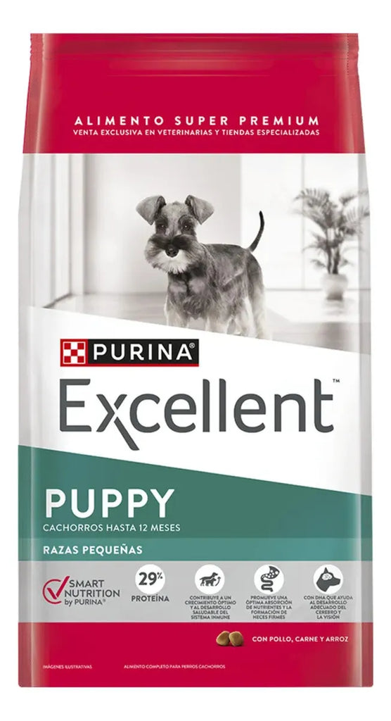 Purina Excellent Puppy alimento para cachorro de raza pequeña 4 Kg