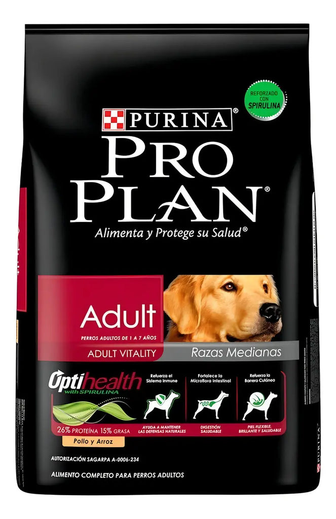 PROPLAN ADULTO RAQZAS MEDIANAS 3KG